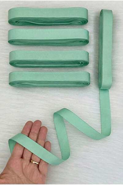 ZEYMERADE Panglică Grosgrain Verde Mentă 2 Cm 10 Mt, Bohça Çeyiz Nuntă Nuntă ...