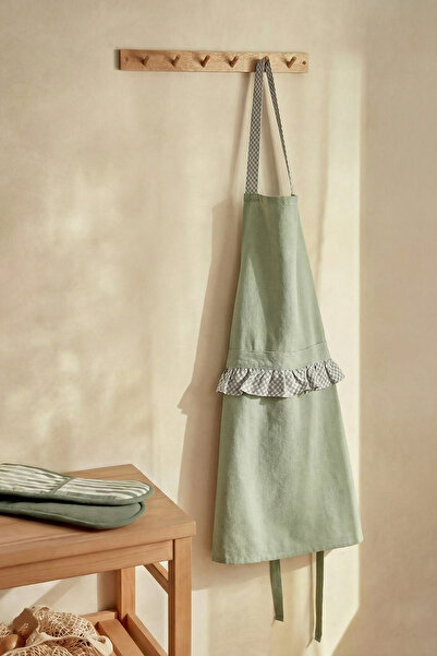 TRENDYOLMİLLA HOME مريلة مطبخ مكشكشة 68×76 سم TPHAW26MOE00000