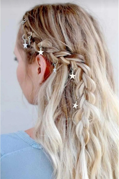 MAKSESUAR Set de cercei Star Hair pentru femei