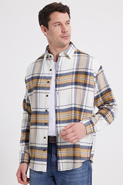 Tudors Men's Relax Fit Comfortable Cut Winter Plaid Lumberjack Shirt