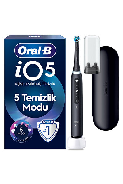 Oral-B iO5 Şarjlı/Elektrikli Diş Fırçası, 1 Fırça Başlığı, Uzun Ömürlü Pil, P...