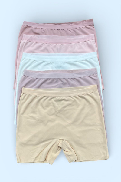 Nicoletta Kadın Boxer Yüksek Bel Dikişşiz Lazer Kesim Esnek Iz Yapmayan 5 li ...