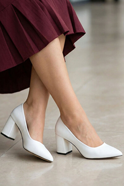 SOHO Beyaz Kadın Klasik Topuklu Ayakkabı 18511