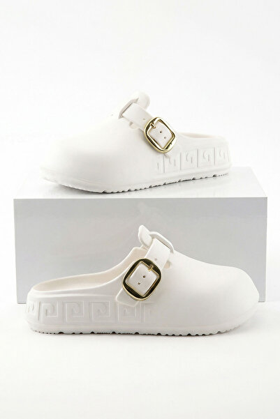 SOHO Бели дамски пантофи 21357