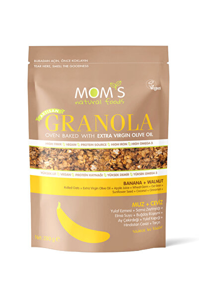 Mom's Natural Foods Muz & Ceviz Granola 280 G
