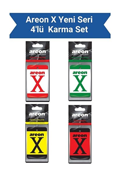 Areon X Yeni Seri 4'lü Karma Set
