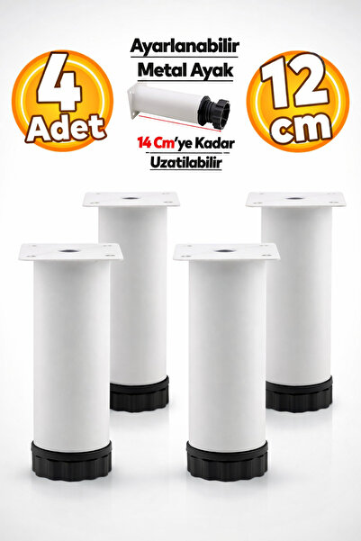 Badem10 Mobilier reglabil Canapea Baza Fotoliu Suport metalic Picior 12 cm Pi...