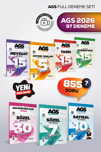 Marka Yayınları AGS 2026 Sayısal, Sözel Yetenek, Sözel Mantık, Mevzuat, Eğiti...