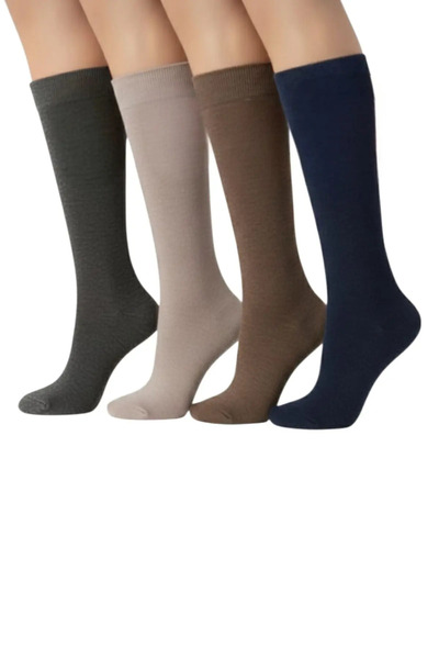 NF ND ENEFENDİ Mom Socks 4 Pairs ✦   Below the Knee ✦   Burun Stitch-Free ✦  ...