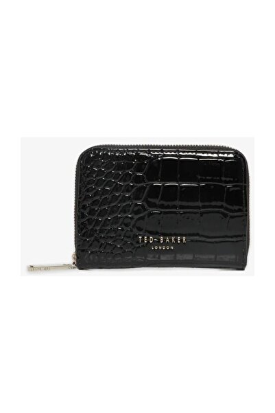 Ted Baker Croc Effect Small Zip Around Wallet