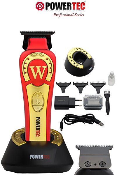 POWERTEC TR-2828 Tam Profesyonel 9.000rpm 8 Kademeli Sakal Ense Kesim-Çizim M...