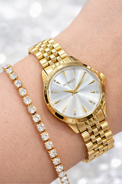 Homies Kadın Kol Saati Küçük Kasa Özel Günler için Hediyelik Kutusu ve Bilekl...