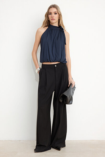 Trendyol Collection Anthracite Regular/Normal Fit Stand Collar Sleeveless Gat...