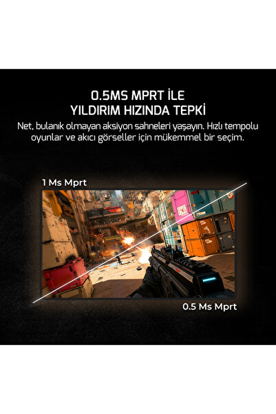 GamePower Sonic T80 27" Flat Fast IPS 180HZ 0.5Ms QHD 2K Gaming Monitör (Sıfır Ölü Piksel Garantili)