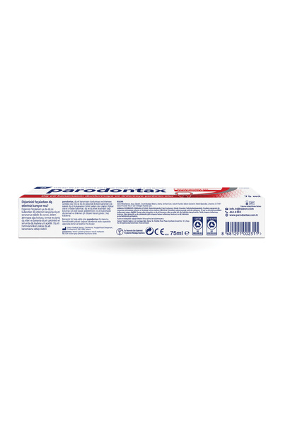 Parodontax Florürlü Diş Macunu 75ml x 3 Adet