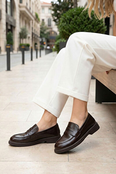 SOHO Braune Damen-Loafer-Schuhe 21241