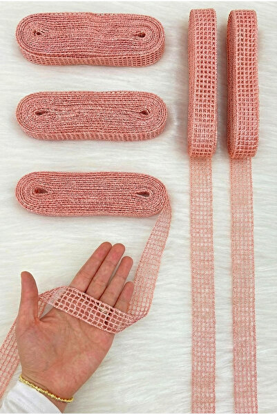 ZEYMERADE Salmon Net Ribbon 2.5cm 10m, Bride, Groom, Bundle, Dowry, Engagemen...