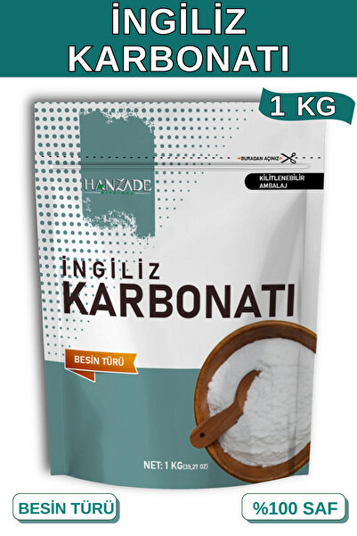 Hanzade Bitkisel İngiliz Karbonatı 1 Kg Sodyum Bikarbonat Besin Türü Katkısız