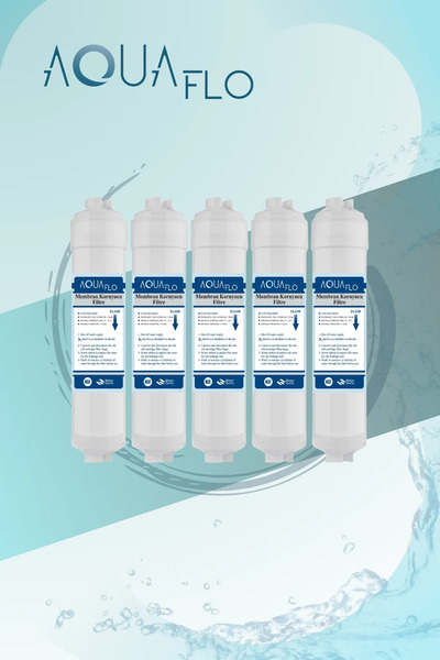 AQUAFLO Membran Koruyucu Filtre 10 İnç - Kireç Önleyici ve RO Sistemler ile U...
