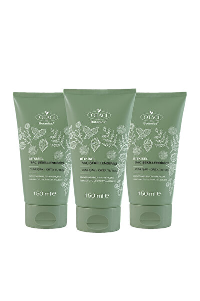 Otacı Bitkisel Saç Şekillendirici Yumuşak & Orta Tutuş 150 ml Üçlü Paket