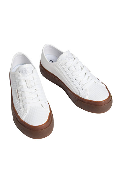 Calvin Klein HW0HW02972 0H3 36 VULC FLATF Δαντέλα UP TEXT LTH