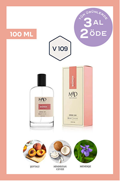 Mad Parfüm Mad V109 Selective 100 ml Kadın Parfüm | Gourmand & Fresh Notalar