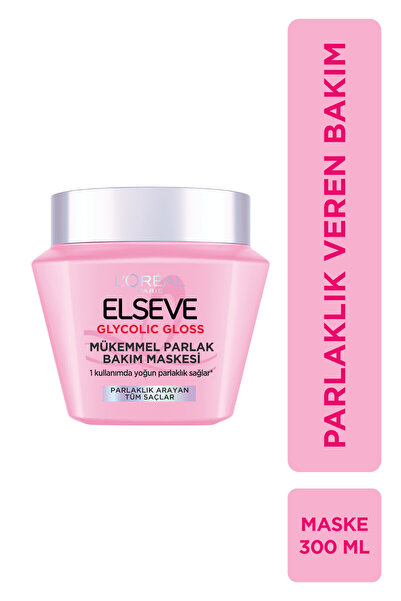 ELSEVE Glycolic Gloss Mükemmel Parlaklık Veren Saç Bakım Maskesi 300ml