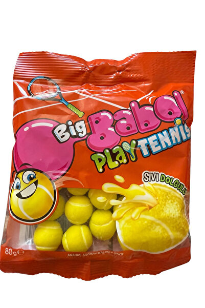 Big Babol Play Tennis Sıvı Dolgulu 80 g. * 15 Adet