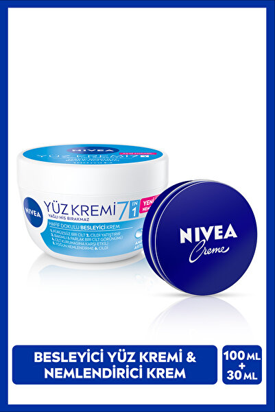 NIVEA Creme Nemlendirici Krem 30ml Ve Besleyici Yüz Bakım Kremi 100ml, Yağlı ...
