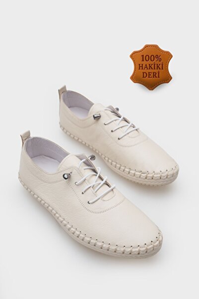 Capone Outfitters Fina Hakiki Deri Soft Konfor Tabanlı Kadın Sneaker