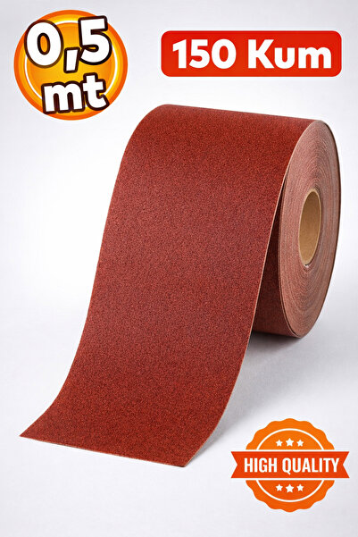 Badem10 Bant Rulo Zımpara Ahşap Metal Zımparası 150 Kum (0,5 METRE)