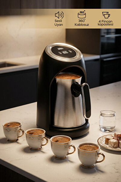 Sinbo SCM-9031 Türk Kahve Makinesi - Gümüş – 500W Güç