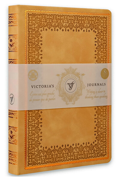 Victoria's Journals Vintage Old Book Notebook 14X20 Cm. 80g. 160 Sheets. Lined.