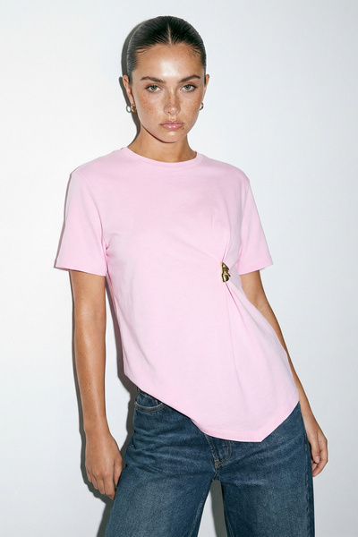 Drop by TrendyolMilla Asimetrična majica sa kopčom