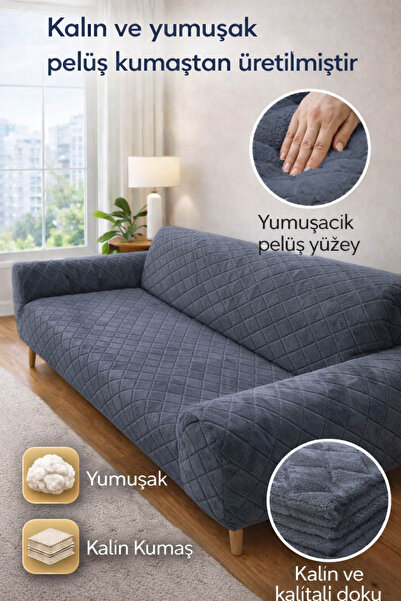 Faiend Mekana Velsoft elastična 3-sjedna navlaka za kauč | Neklizajuća, fleks...