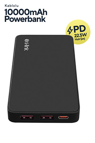 S-LINK P311L 10000mAh PRM LED Logo Siyah LCD Taşınabilir Pil Şarj Cihazı Powe...