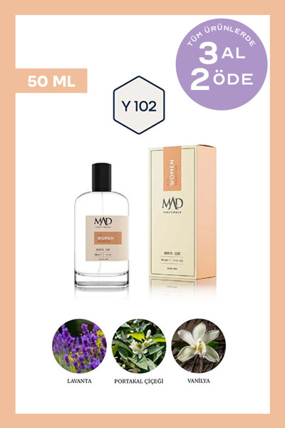 Mad Parfüm Mad Y102 Selective 50 ml Kadın Parfüm | Oryantal & Çiçeksi Notalar
