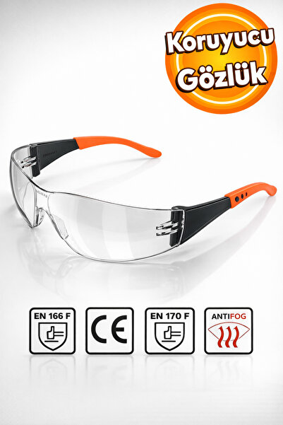 Badem10 Iş Güvenlik Güvenliği Gözlüğü Antifog Buğulanmaz Koruyucu Labaratuvar...