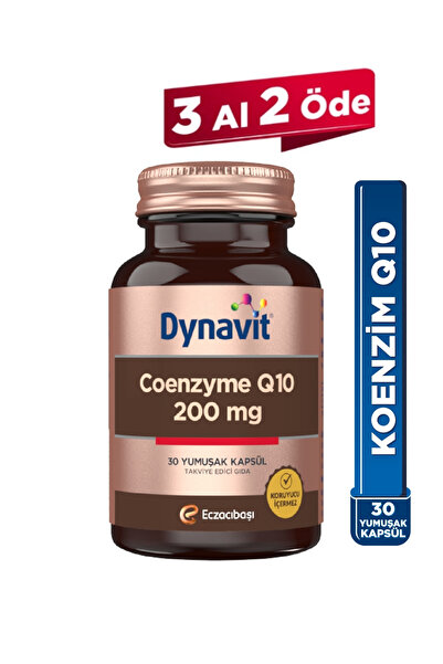 Dynavit Coenzyme Q10 200 Mg 30 Yumuşak Kapsül - KoenzimQ10 – Ubikinon - Kalp