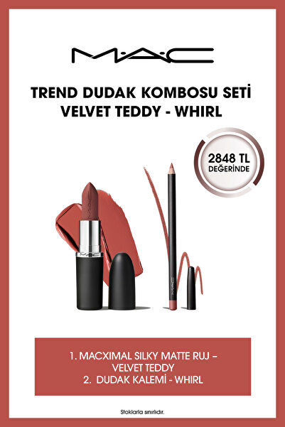 M.A.C Trend Dudak Kombosu Seti Velvet Teddy - Whirl