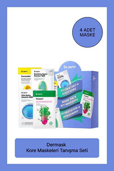 Dr.Jart+ Nemlendirici & Yatıştırıcı Maske Seti | 4 Adet Maske