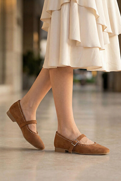 SOHO Taba Süet Kadın Babet 21244