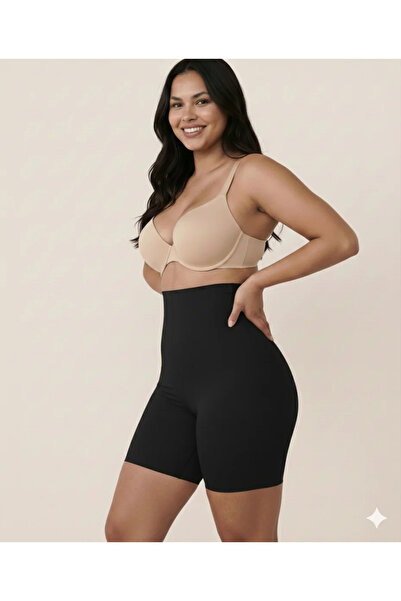 MİSTİRİK Porfy Model Yüksek Bel Büyük Beden Curve Model Siyah Renk 095