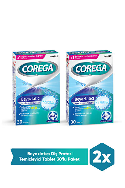 Corega Beyazlatıcı Temizleyici Tablet 60'lı Paket