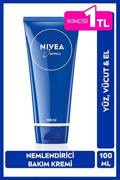 NIVEA Creme Nemlendirici Yüz,Vücut,El Kremi 100 ml,Yoğun Besleyici,Tüm Cilt T...