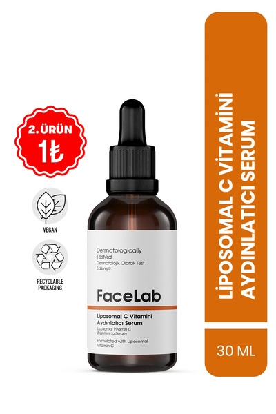 FaceLab Liposomal C Vitamini Serumu – Aydınlatıcı & Canlandırıcı Bakım (30 ml)
