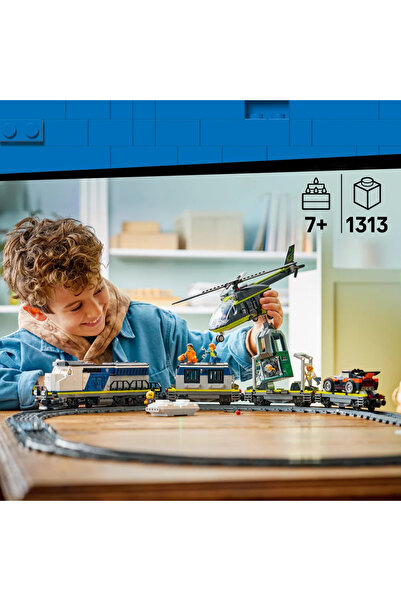LEGO ®   City Police Train Heist 60508 – Toy Building Set for Children 7 Years and Older (1313 Pieces)