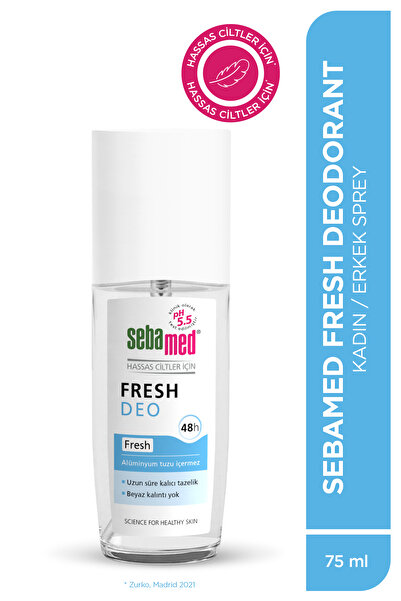 Sebamed Fresh Ferahlık Deo 75 ml Hassas Ciltler İçin Aluminyumsuz 48 Saat Koruma