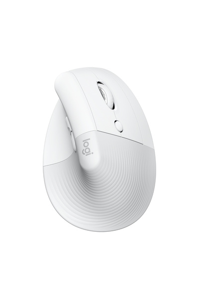 logitech Lift Sessiz Kablosuz Ergonomik Dikey Mouse, Beyaz 910-006475