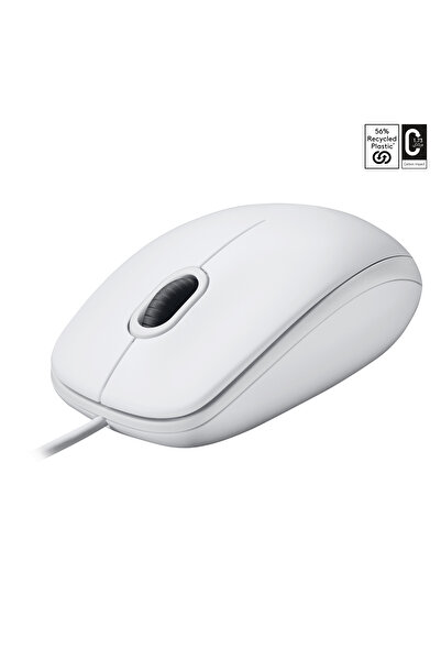 logitech M100 Kablolu 1000 DPI USB Mouse, Beyaz 910-006764